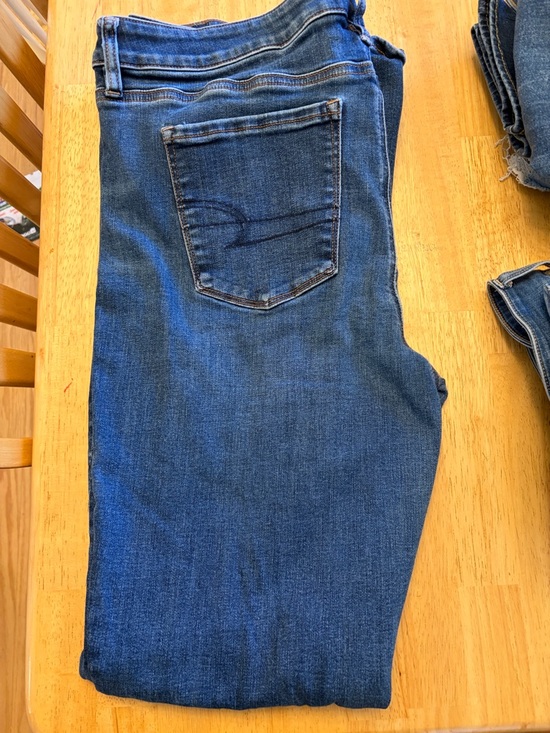 American Eagle Outfitters Denim - American Eagle Outfitters Women's Skinny Kick Jeans - Dark Blue Denim